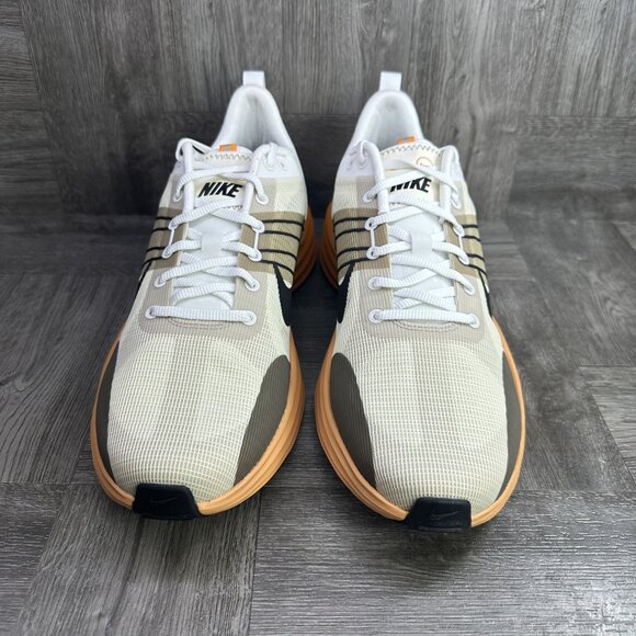 Nike Lunar Roam Men's size 13 Summit White Khaki Orange Running Shoes DV2440-101 - Picture 3 of 7